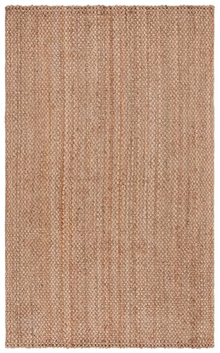 SAFAVIEH Natural Fiber Collection Accent Rug - 4' x 6', Natural, Handmade Jute, Ideal for The Living Room, Bedroom, Dining Room (NF402A-4) - size: 4' x 6' (Rectangular)