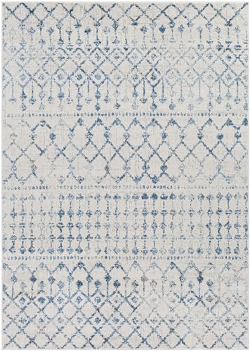 Livabliss Elsie Global Bohemian Area Rug,6'7" x 9',Dark Blue - color: Dark Blue, size: 6'7" x 9' (Rectangular)