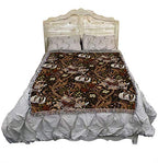 Pure Country Weavers William Morris Golden Lily Sienna Blanket - Arts & Crafts - Gift Tapestry Throw Woven from Cotton - Made in the USA (72x54) - color: Sienna, size: Large