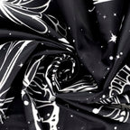 HVEST Butterfly Wall Hanging - Space Tapestry for Bedroom & Living Room, 59W x 51H inches - color: Black, size: 51"L x 59"W