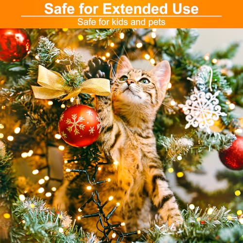 Warm White Christmas Lights Outdoor, 66FT 200 LED Plug in Christmas Tree Lights Waterproof, 8 Modes Connectable String Lights for Outside Indoor Patio Garden Wedding Party Holiday Decorations - color: Warm White, size: 66FT 200 LED