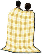 Pure Country Weavers Lemon Plaid Blanket - Gift Tapestry Throw Woven from Cotton - Made in the USA (72x54) - color: Lemon