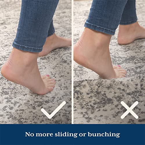 Veken Rug Pad Gripper for Hardwood Floors, Non Slip Rug Pads for Area Rugs, Thick Rug Grippers for Tile Floors, Under Carpet Anti Skid Mat, Keep Your Rugs Safe and in Place, 2.5x12 Ft - size: 2'6" x 12' (Rectangular), style: White