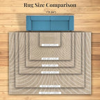 LUXE WEAVERS Modern Geometric Wave Beige 2x3 Area Rug - color: Beige, size: 2' x 3' (Rectangular)