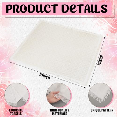 Beeveer 91 x 71 Extra Large Outdoor Boho Picnic Blanket with Tequila Table Runner, 6 Throw Pillow Covers 6 Napkins Woven Cotton Yarn Oversize Beach Blanket Washable Picnic Camp Wedding - color: Tequila