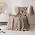 WESHIONGOO Throw Blanket for Couch Soft Knit Throw Blanket with Chenille Yarn Non-Shedding, Chenille Blanket for Living Room Bed Sofa (Coffee Brown, 50"*60") - color: Coffee Brown