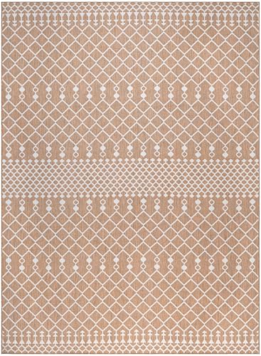 Nourison Home Positano Jute 12' x 15' Area Rug - Easy Clean, Non Shedding, Bed Room, Living Room, Dining Room, Kitchen (12' x 15') - color: Jute, size: 12' x 15' (Rectangular)