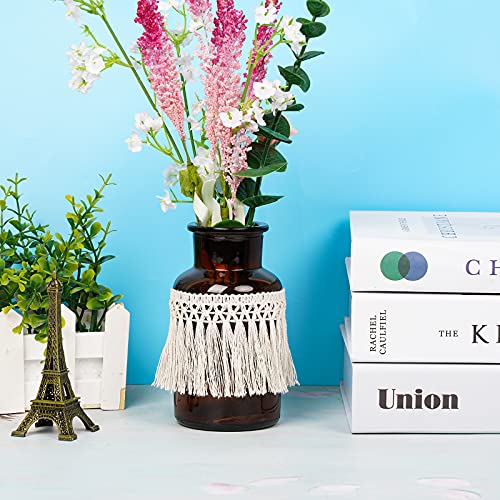 10 Yards X 6cm Wide Cotton Tassel Fringe Trim Lace Fibre Tassel Fringe Trim for Clothes Accessories DIY Sewing Craft Lamp Shade Decoration Wedding Dress - color: beige