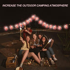 8.5Ft Pink Flamingo Outdoor String Lights, 9ft Summer Patio LED String Lights, Bedroom Birthday Wedding Holiday Summer Theme Outdoor Cute Party Lights, Tropical Party Decoration, Flamingo Decoration - style: Flamingo