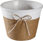 Ochine Small Plant Basket for Plants, Modern Storage Basket Decorative Natural Rope Basket, Flower Pot Table Indoor Planters, Small Storage Organizer Basket Rustic Home Decor