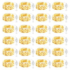 Brightown 24 Pack LED Fairy Lights Battery Operated String Lights, 7ft 20LED Waterproof Silver Wire String Lights, Firefly Starry Moon Lights for Mason Jars DIY Christmas Wedding Party Bedroom - color: Warm White, size: 24 Pack