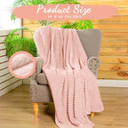 Buryeah 12 Pcs Flannel Throw Blanket Bulk 50 x 60 in Sleepover Blanket Outdoor Wedding Throw Lightweight, Oeko-tex Standard 100 Certified for Sofa Homeless Gifts (Pastel Pink) - color: Pastel Pink