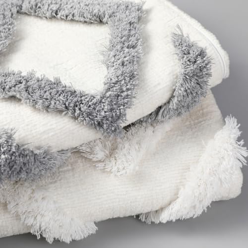 NUYECY Diamond Pattern Long Pillow Covers 16 x 24,Plush Chenille Decorative Long Lumbar Pillow Covers Pillow Case Cushion Case for Sofa Couch Bed Livingroom Farmhouse,Modern Boho,Cream White - color: White, size: 24" x 16" (Pack of 1)