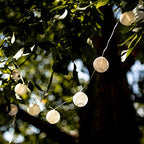 Cobus CozyHome Lantern String Lights Outdoor - 20 Lantern LEDs & 23 ft with 8 Modes | Warm White Outdoor Lampion String Lights Electric Lighting 23 ft Christmas Light - size: Plug - 20 Lanterns - Remote Control