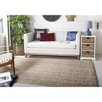 SAFAVIEH Natural Fiber Collection Area Rug - 9' x 12', Natural & Ivory, Handmade Boho Farmhouse Woven Jute, Ideal for High Traffic Areas in Living Room, Bedroom (NF185A) - size: 9' x 12' (Rectangular)