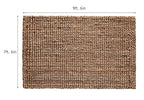 IRONGATE Jute Handspun Area Rug - Premium Jute Handwoven Reversible Chunky Textured Tan Beige Neutral Throw Accent Rug Carpet - Rustic Farmhouse Living Room Bedroom Den Study Décor -7'6"x9'6" Natural - size: 7.6 x 9.6 Feet
