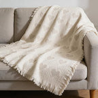 Pure Country Weavers Waffle Weave Hearts Natural Weave Blanket - Gift Tapestry Throw Woven from Cotton - Made in The USA (69x48) - color: Basketweave Hearts