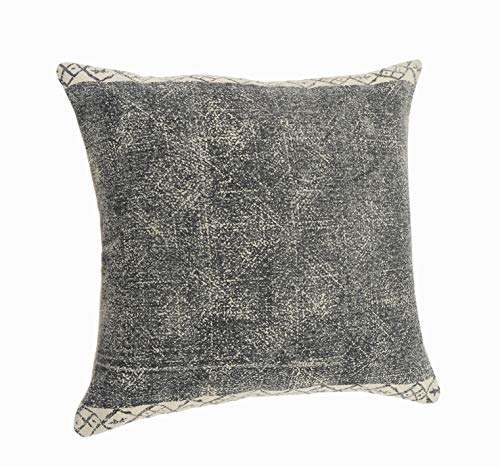 LR Home 20" x 20" Inches Graphic Print Cotton Throw Pillow Covers for Home Decor | Rustic Boho Cushion Covers for Throw Pillows | Perfect for Living Room Couch & Bedroom Decorations | Natural/Black - color: Natural/Black, size: 20" x 20" (Pack of 1)