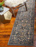 Unique Loom Sialk Hill Collection Area Rug - Washington (2' 2" x 8' 2" Runner Gray/Black) - color: Gray/Black, size: 2'2" x 8'2" (Runner)