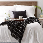 DII Woven Loop Throw Collection, 50x60, Black - color: Black
