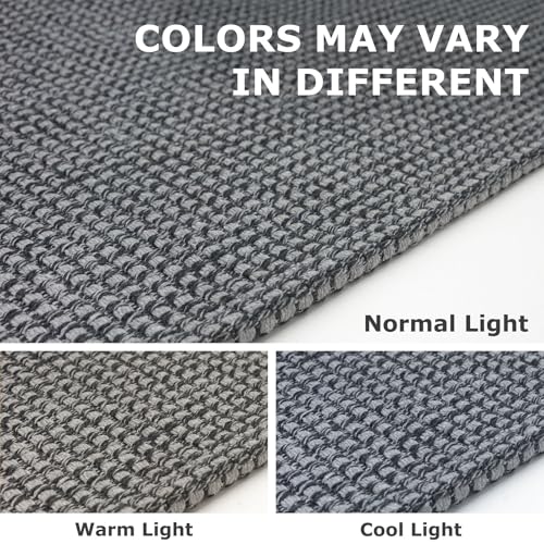 IOHOUZE Small Area Rug 2x3 Washable Woven Rugs for Entryway Non Slip Rubber Backed Front Door Rugs Indoor Doormat Throw Rug Floor Carpet for Entrance Kitchen, Dark Grey - color: Dark Gray, size: 2' x 3' (Rectangular)