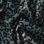 Yarn Leopard Jacquard Throw Blanket Fringe Lightweight Cozy Bed Blanket Soft Throw Blanket fit Couch Sofa Suitable for All Season,Graphite/Carbon - color: Graphite/Carbon, size: 51"x71"