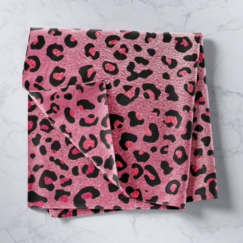 Pink Leopard Print Tapestry Cheetah Wall Hanging for Kids Teens Girls Room Decor, Wild Animal Skin Texture Wall Blanket Tapestries Romantic Fashion Wall Art Hanging, Large 59.1 x 82.7 Inches - color: WWS9621, size: 82.7"L x 59.1"W