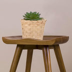 Kichvoe Woven Storage Basket Set of 6 Small Bamboo Baskets for Tabletop Organization Decorative Flower Containers and Household Sundries Storage Compact 2.95X2.95X2.36 Inch