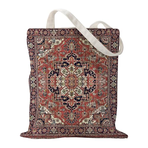 Boho Style Canvas Bag for Women Boho Fashion Tote Bag for Bohemian Lover - color: Persian Bag