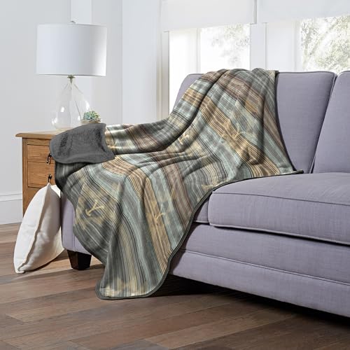 NORTHWEST Yellowstone Silk Touch Sherpa Throw Blanket, 60" x 80", Western Ombre - color: Western Ombre, size: 60" x 80"