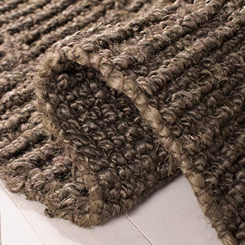 SAFAVIEH Natural Fiber Collection Runner Rug - 2'6" x 8', Brown, Handmade Jute, Farmhouse Style, Chunky Textured Thick Pile (NF447D) - color: Brown, size: 2'6" x 8' (Runner)