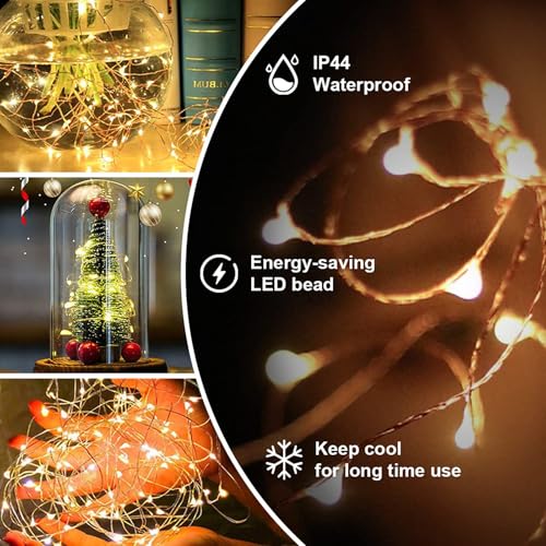 Fairy Lights Plug in,660FT 2000LEDs Waterproof Led String Lights,8 Modes Remote Twinkle Light for Outdoor Indoor Christmas Wedding Birthday Garden Party Decorations,Silver Wire,Warm White - color: Warm White, size: 660FT 2000Leds