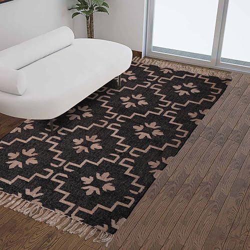 2' x 3' Multi Color Geometric Kilim Area Rug, Rustic, Reversible, Non Slip, Indoor, High-traffic areas - size: 2X3 FT