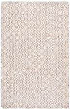 SAFAVIEH Area Rug 4x6 - Natural Fiber Collection - Natural & Silver, Handmade Jute & Wool, Ideal for Living Room, Bedroom, Dining Space (NFB225G) - color: Natural/Silver, size: 4' x 6' (Rectangular)