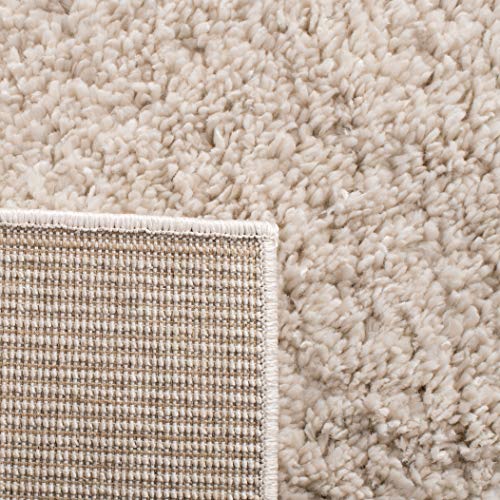 SAFAVIEH August Shag Collection Accent Rug - 2' x 3', Beige, Solid Design, Non-Shedding & Easy Care, 1.2-inch Thick Ideal for High Traffic Areas in Entryway, Living Room, Bedroom (AUG900D) - color: Beige, size: 2' x 3' (Rectangular)