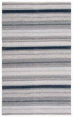 SAFAVIEH Montauk Collection Accent Rug - 4' x 6', Grey & Black, Handmade Flat Weave Boho Stripe Cotton, Ideal for High Traffic Areas in Entryway, Living Room, Bedroom (MTK851H) - color: Grey/Black, size: 4' x 6' (Rectangular)