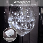 AIKEI 12 Pack Led Fairy Lights Battery Operated String Lights Waterproof Silver Wire 7 Feet 20 Led Firefly Starry Moon Lights for DIY Wedding Party Bedroom Patio Christmas (12 Pack, White) - color: White, size: 12PCS-STANDARD