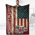 Firefighter Blanket Gifts for Men - Fire Truck American Flag Fireman Practitioner Fire Fighter Throw Appreciation Gifts for Boy Adult Son Firefighters' Day Christmas lightweight Blanket 50"x60" - color: Firefighter 1