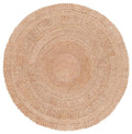 SAFAVIEH Natural Fiber Collection Area Rug - 4' Round, Natural, Rustic Farmhouse Style, Handmade Jute, Ideal for the Living Room, Bedroom, Dining Room (NF229A-4R) - color: Natural, size: 4' (Round)