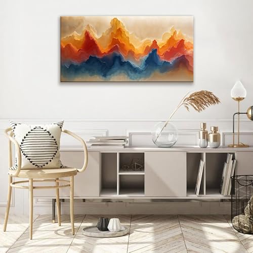 Canvas Wall Art Decor Artwork Modern Paintings Abstract Wall Decor Maximalist Colorful Abstract Art Prints Picture For Bedroom Kitchen Office Aesthetic Wall Decoration Artwork Ready To Hang 20" × 40" - color: ZXJ9D, size: 40"L x 20"W