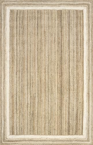 nuLOOM Rikki Coastal Braided Jute Area Rug, 9x12, Off-white - color: Off White, size: 8'6" x 11'6" (Rectangular)