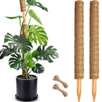 Soupiar 2 Pack 22 Inch Stackable Moss Pole - Thick & Sturdy Natural Coir Totem Plant Support & Garden Stakes for Monstera & Pothos, Indoor Climbing Vining Houseplants, 38" H Max - color: 2*22 inch