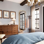 Kelly Miller 70"x30" Large Gold Beveled Full Length Mirror, Traditional Farmhouse Rectangular Wall Mirror for Bedroom, Living Room, Hallway, Entryway - size: 70"L x 30"W
