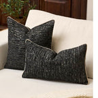 Yangest Chenille Pillow Cover 12 x 20 Inches, Thick Textured Rectangle Throw Pillow Cover Farmhouse Modern Soft Accent Couch Neutral Pillow Cover for Living Room Bedroom, Black - color: Black, size: 20" x 12" (Pack of 1)