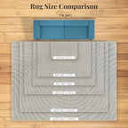 LUXE WEAVERS Modern Geometric Wave Gray 2x3 Area Rug - color: Grey, size: 2' x 3' (Rectangular)