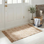 SAFAVIEH Natural Fiber Collection Accent Rug - 2'3" x 4', Natural & Ivory, Handmade Boho Farmhouse Fringe Jute, Ideal for High Traffic Areas in Entryway, Living Room, Bedroom (NF184A) - size: 2'3" x 4' (Rectangular)
