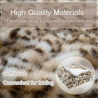 Luxury Fluffy Faux Fur Throw Blanket,Thick Fluffy Silky Fuzzy Cozy Blanket,Plush Blankets for Couch, Sofa, Chair, Bed-Leopard Print,50x60 Inches - color: Leopard Print, size: Throw (50" x 60")