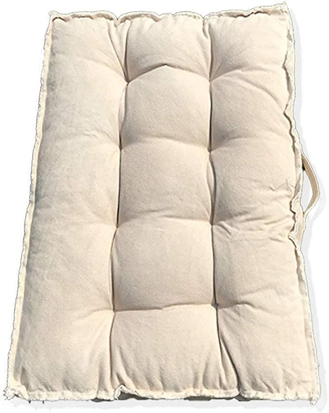 U-A Floor Cushions Sitting Pillow, Thick Meditation Pillow for Sitting on Floor，Solid Square Floor Pillow for Kids Reading Nook,Yoga Living Room Sofa Balcony Outdoor,31x22 Inch