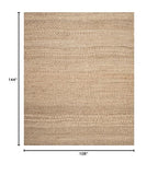 SAFAVIEH Natural Fiber Collection Area Rug - 9' x 12', Natural, Handmade Farmhouse Jute, Ideal for High Traffic Areas in Living Room, Bedroom (NF732A) - size: 9' x 12' (Rectangular)