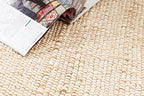 KEMA 2' x 8' Jute & Cotton Handwoven Runner Rug, Natural Reversible Farmhouse Boho Area Rug, Durable Woven Carpet for Hallway, Entryway, Kitchen, Bedroom, Living Room & Indoor Outdoor Use - size: 6' x 9' (Rectangular)